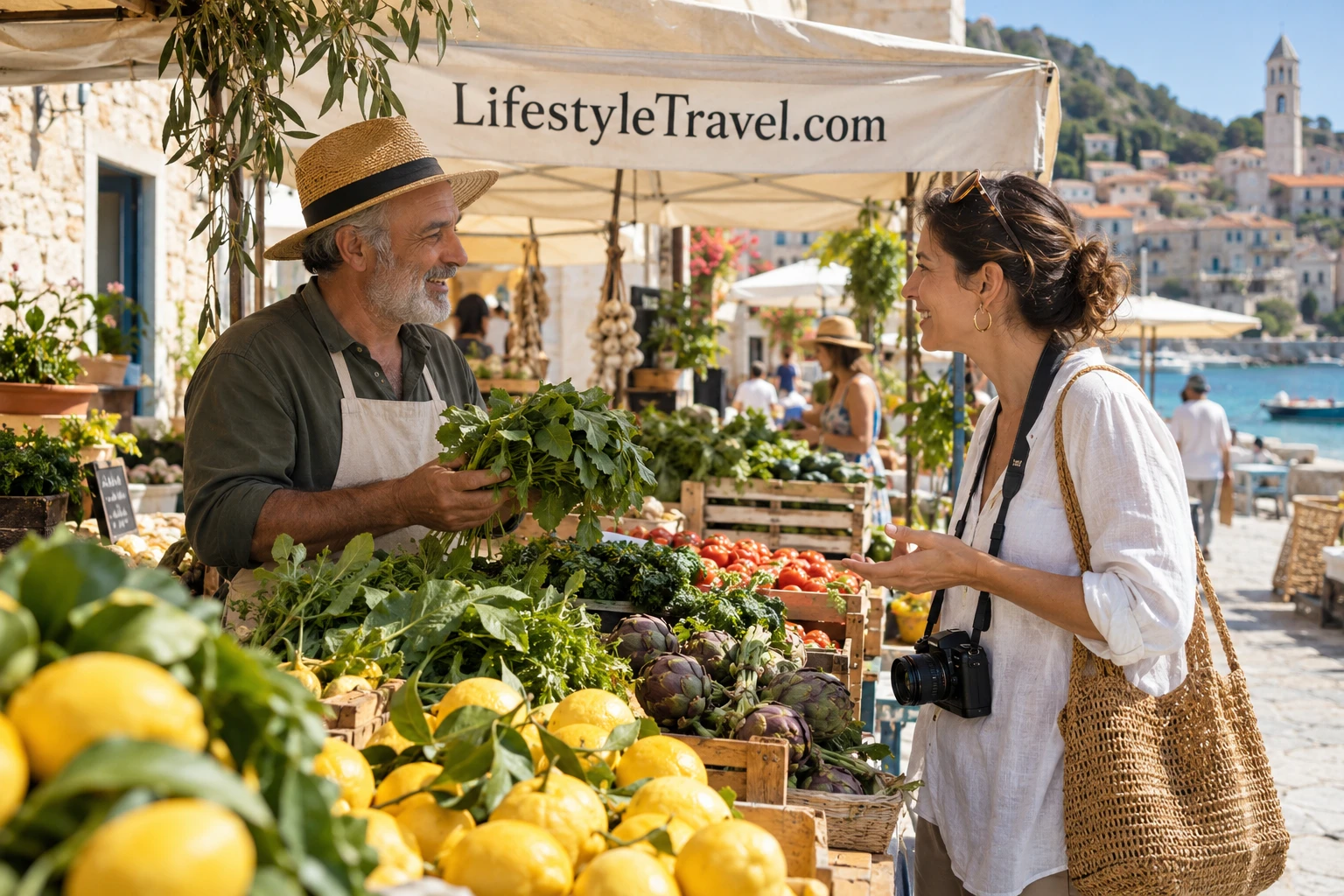 A local food market and neighborhood experience
